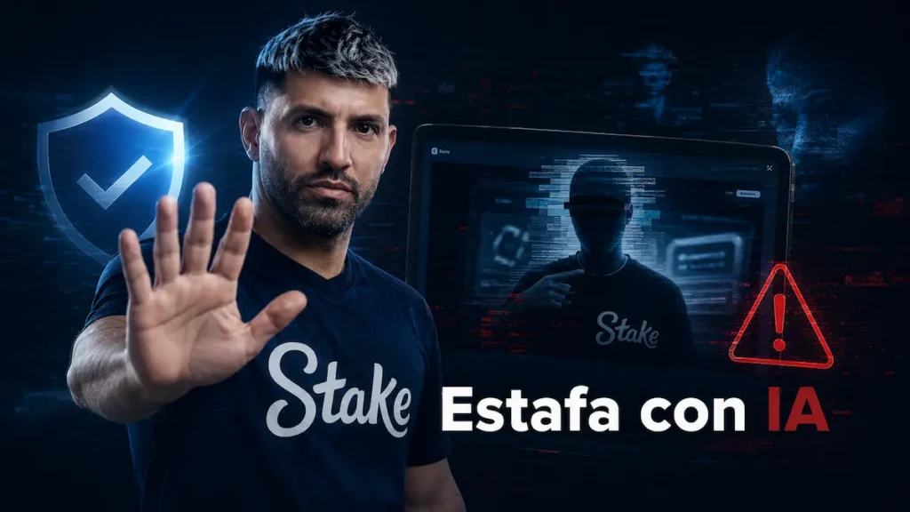 Estafa con IA usando la imagen de Kun Agüero casino